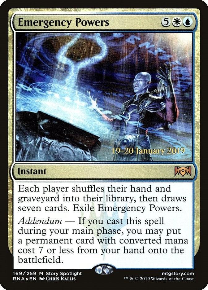 Image for Emergency Powers (169) (Prerelease Cards) - Magic: The Gathering