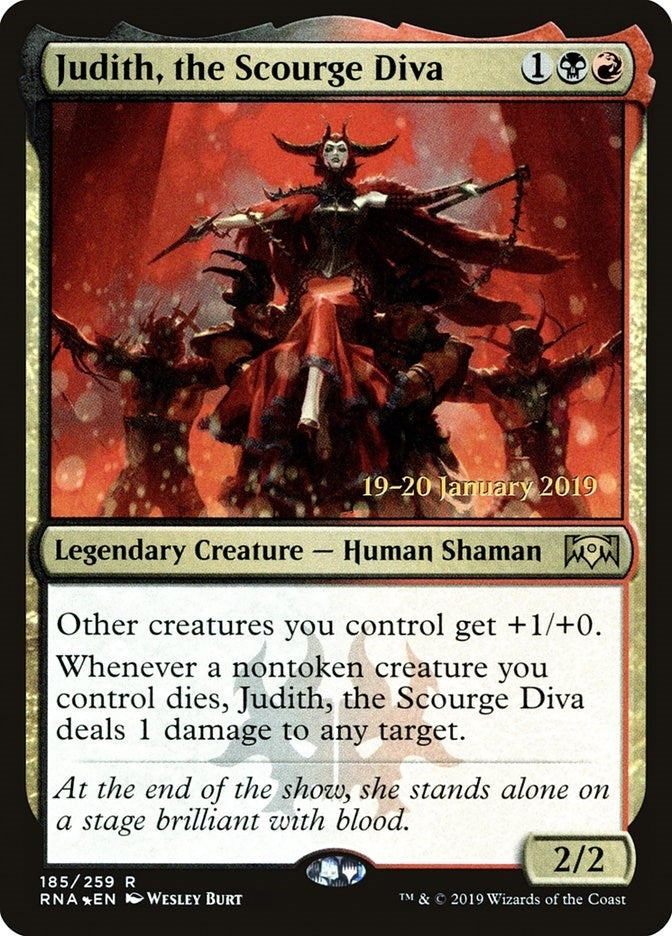 Image for Judith, the Scourge Diva (185) (Prerelease Cards) - Magic: The Gathering