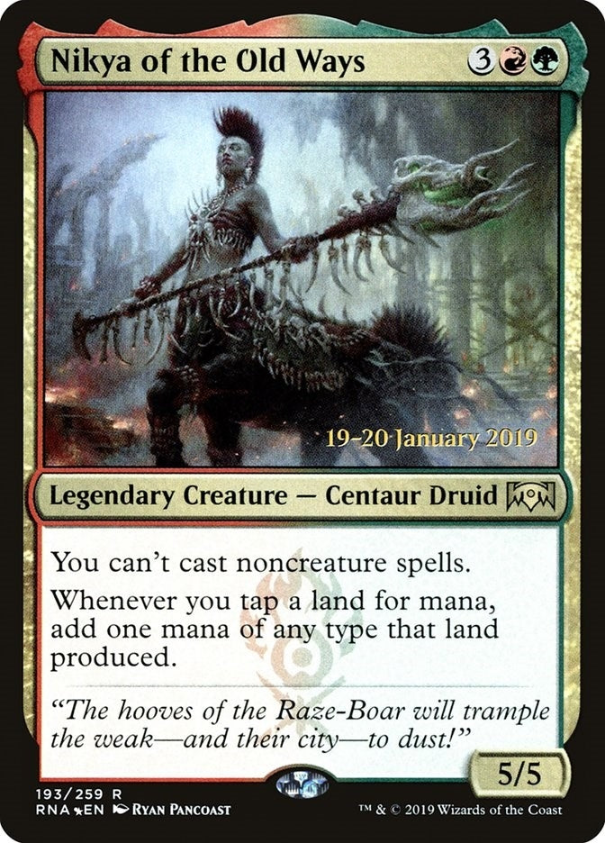 Image for Nikya of the Old Ways (193) (Prerelease Cards) - Magic: The Gathering