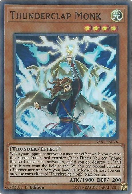 Image for Thunderclap Monk (SAST-EN026) (SAST) - YuGiOh