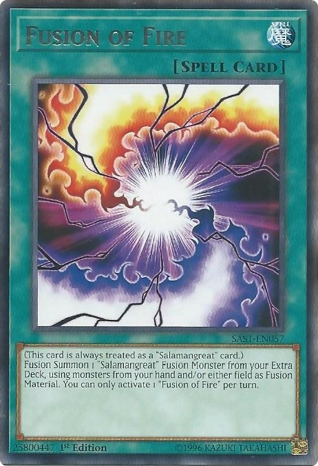 Image for Fusion of Fire (SAST-EN057) (SAST) - YuGiOh