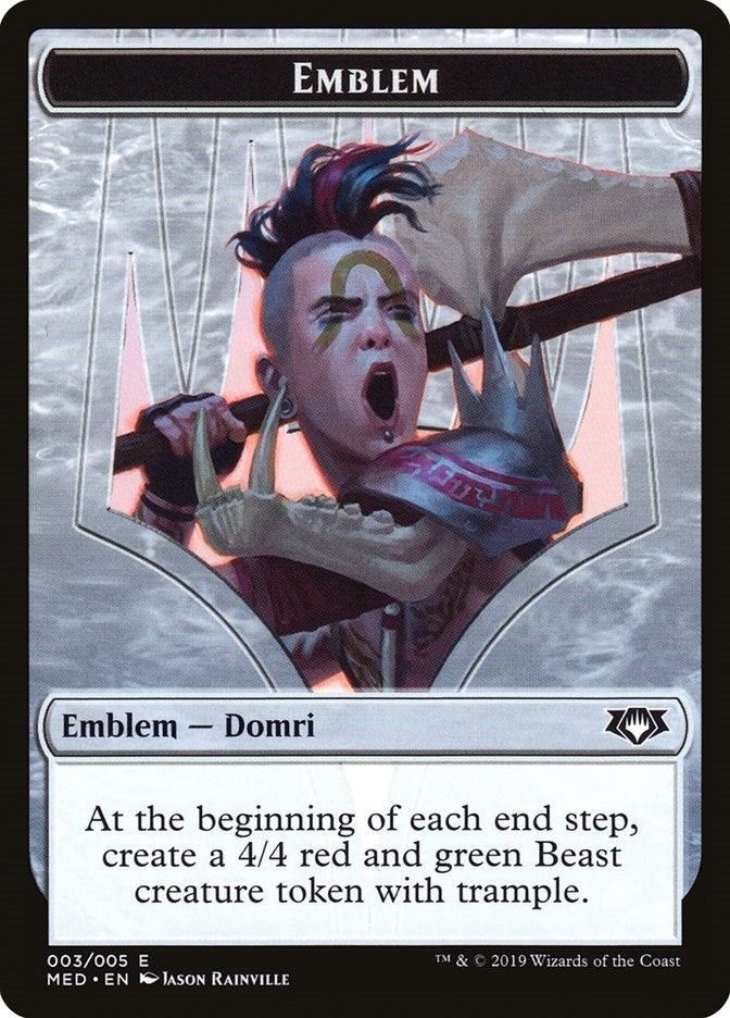 Image for Emblem - Domri, Chaos Bringer (3) (Mythic Edition: Ravnica Allegiance) - Magic: The Gathering