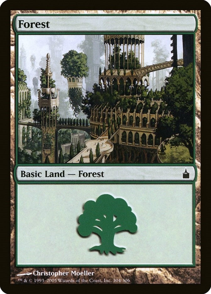 Image for Forest (304) (304) (Ravnica: City of Guilds) - Magic: The Gathering
