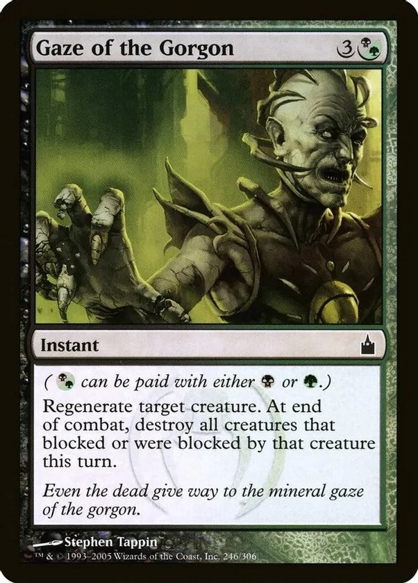 Image for Gaze of the Gorgon (Ravnica: City of Guilds) (246) (Oversize Cards) - Magic: The Gathering