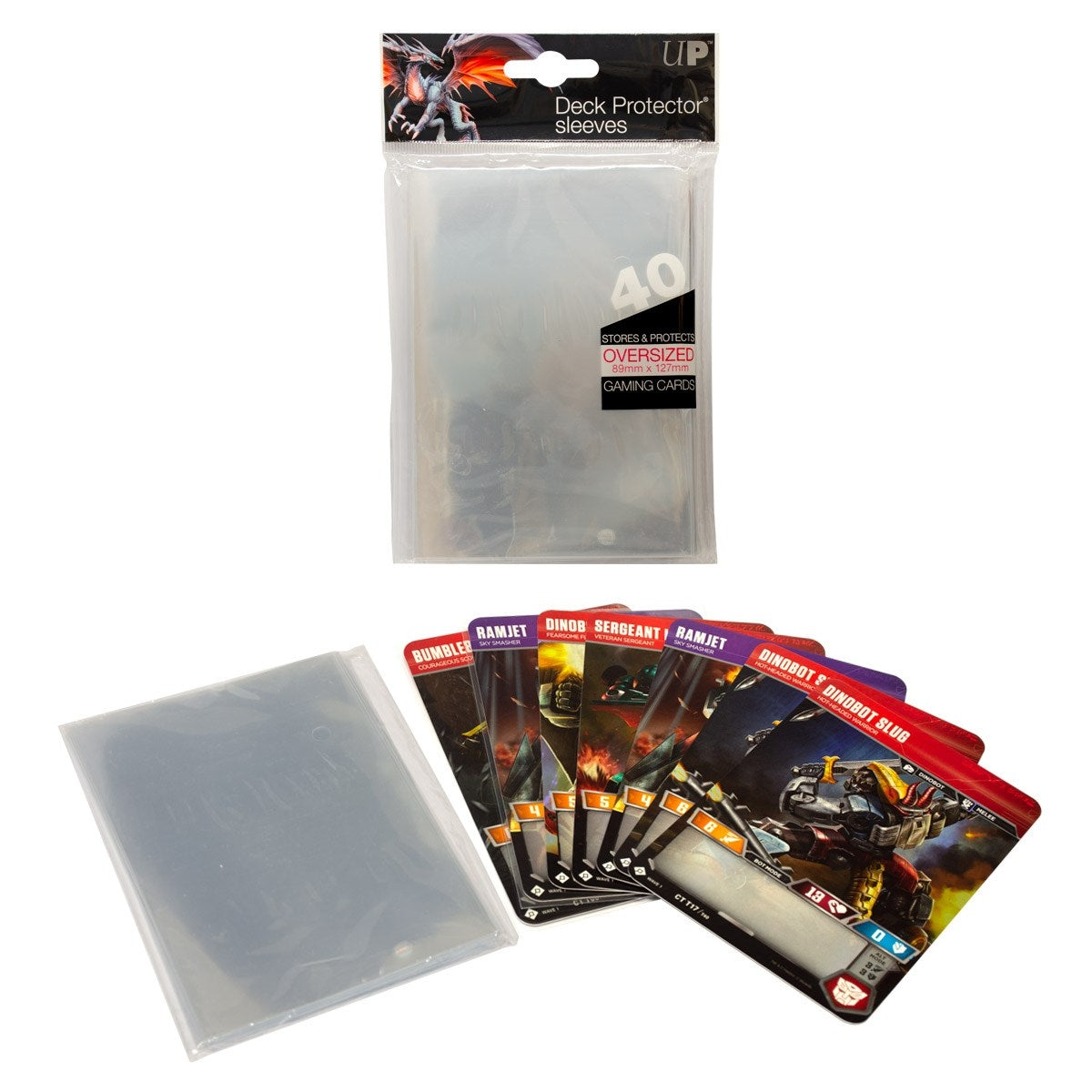 Image for Oversized Deck Protectors - Clear (40 pack) - Card Sleeves