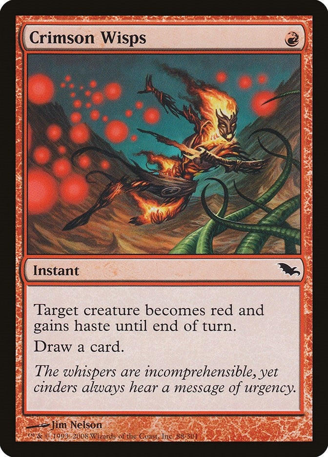 Image for Crimson Wisps (88) (Shadowmoor) - Magic: The Gathering