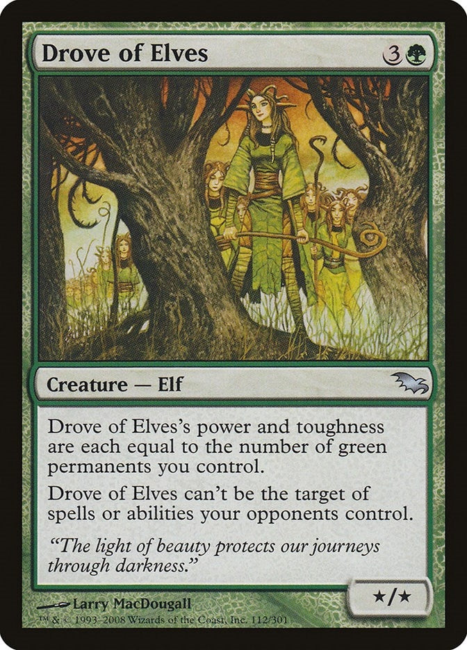 Image for Drove of Elves (112) (Shadowmoor) - Magic: The Gathering