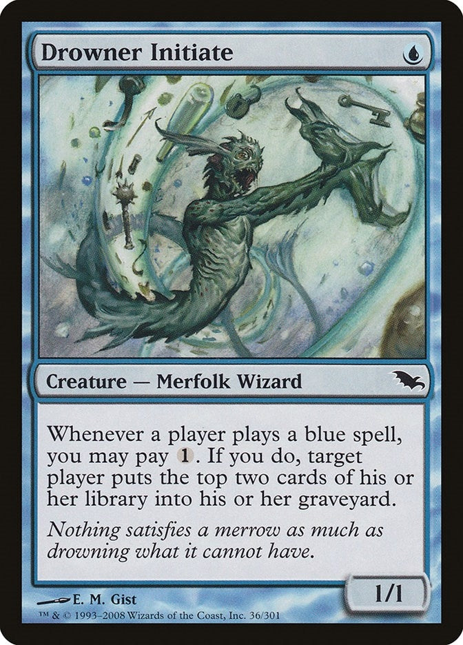 Image for Drowner Initiate (36) (Shadowmoor) - Magic: The Gathering