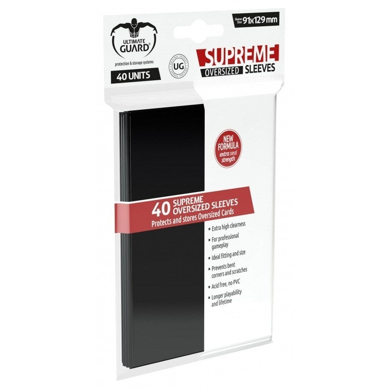 Image for Supreme Oversized Size Sleeves - Black (40-Pack) - Card Sleeves