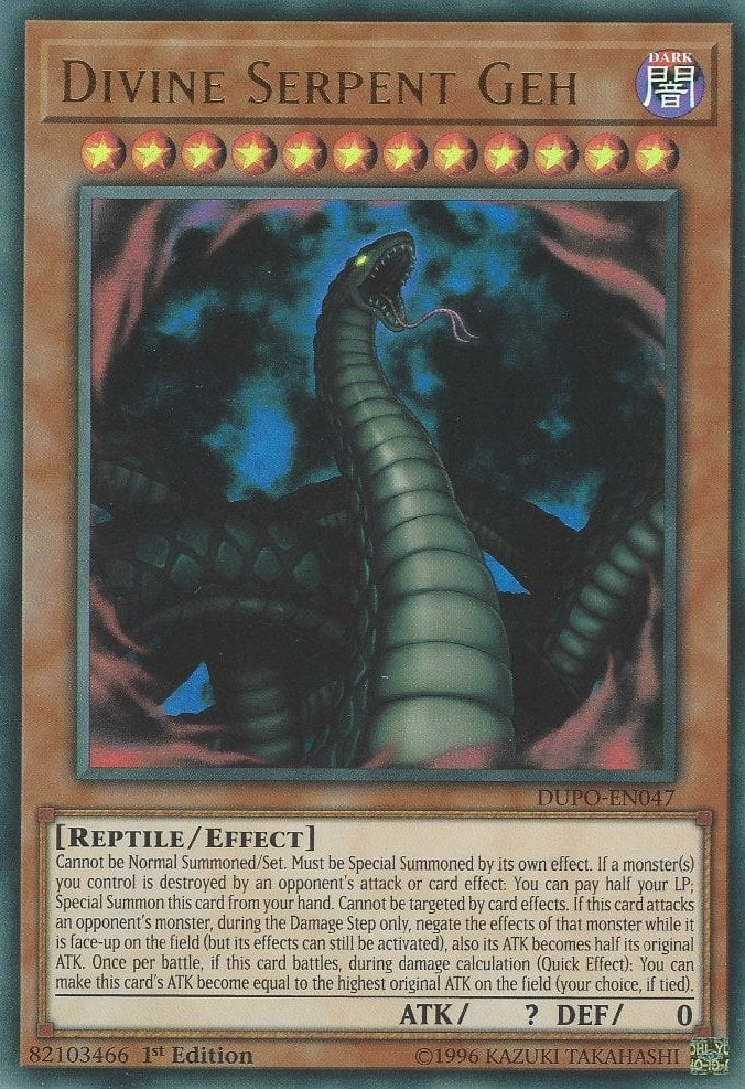 Image for Divine Serpent Geh (DUPO-EN047) (DUPO) - YuGiOh
