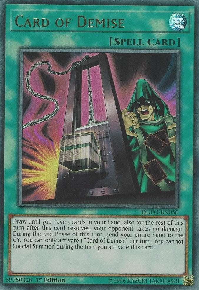 Image for Card of Demise (DUPO-EN050) (DUPO) - YuGiOh