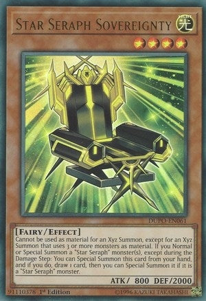 Image for Star Seraph Sovereignty (DUPO-EN061) (DUPO) - YuGiOh