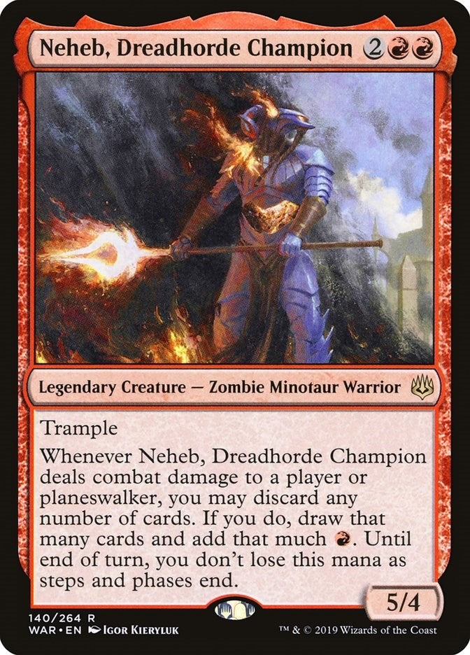 Image for Neheb, Dreadhorde Champion (140) (War of the Spark) - Magic: The Gathering