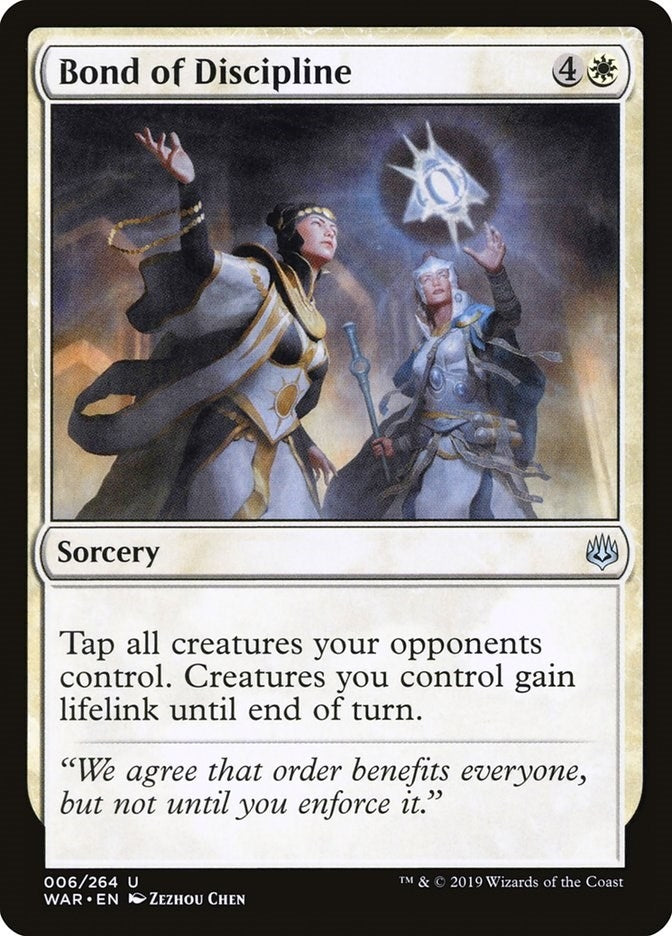 Image for Bond of Discipline (6) (War of the Spark) - Magic: The Gathering