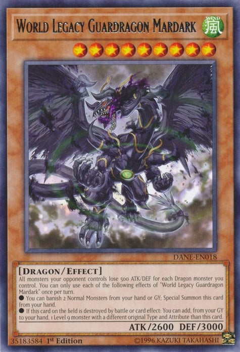 Image for World Legacy Guardragon Mardark (DANE-EN018) (DANE) - YuGiOh