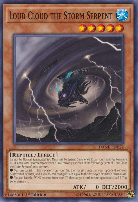 Image for Loud Cloud the Storm Serpent (DANE-EN022) (DANE) - YuGiOh