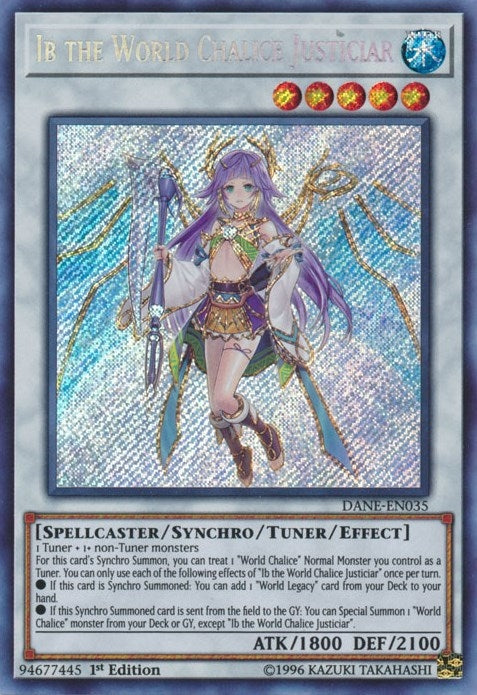 Image for Ib the World Chalice Justiciar (DANE-EN035) (DANE) - YuGiOh