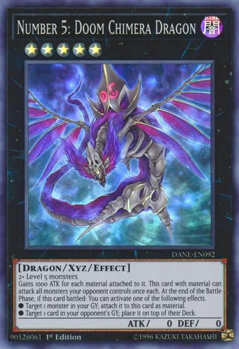 Image for Number 5: Doom Chimera Dragon (DANE-EN092) (DANE) - YuGiOh