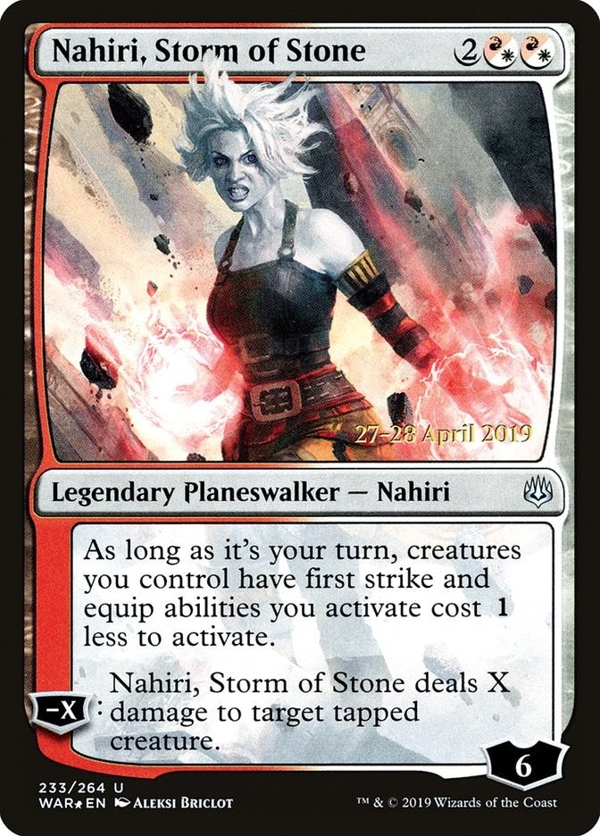 Image for Nahiri, Storm of Stone (233) (Prerelease Cards) - Magic: The Gathering