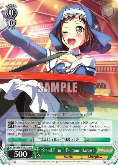 Image for "Stand Firm!" Tsugumi Hazawa (BD/EN-W03-031 R) (BanG Dream! Girls Band Party! MULTI LIVE) - Weiss Schwarz