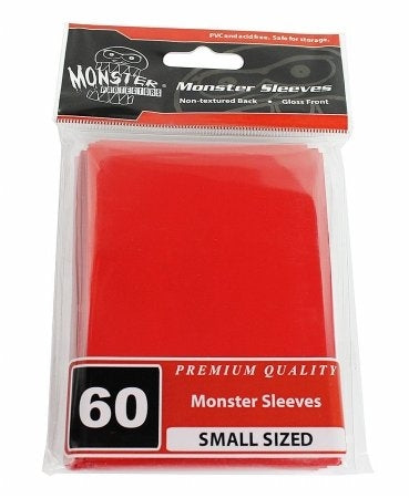 Image for Small Sleeves - Glossy - Red (60-Pack) - Card Sleeves