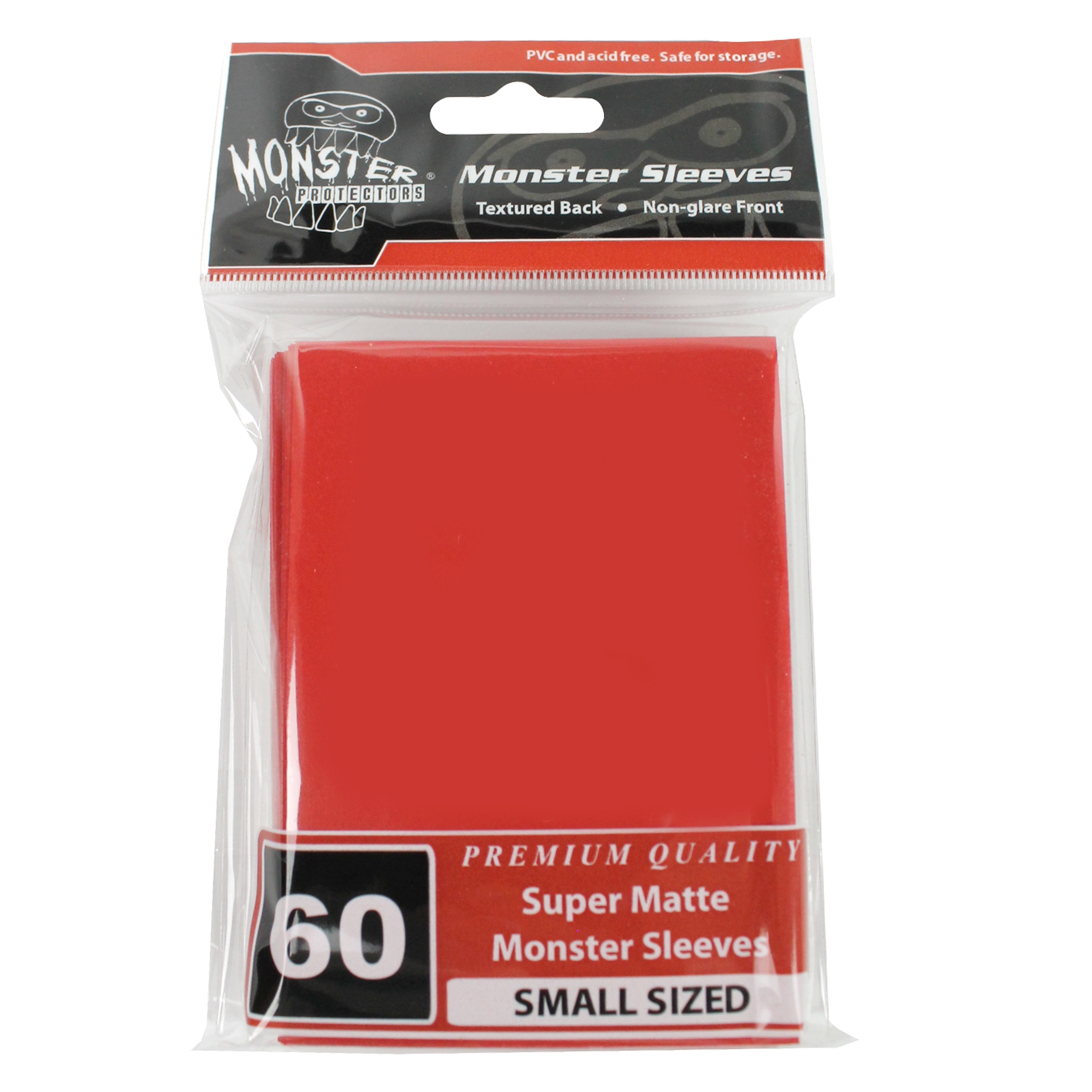 Image for Small Sleeves - Super Matte - Red (60-Pack) - Card Sleeves