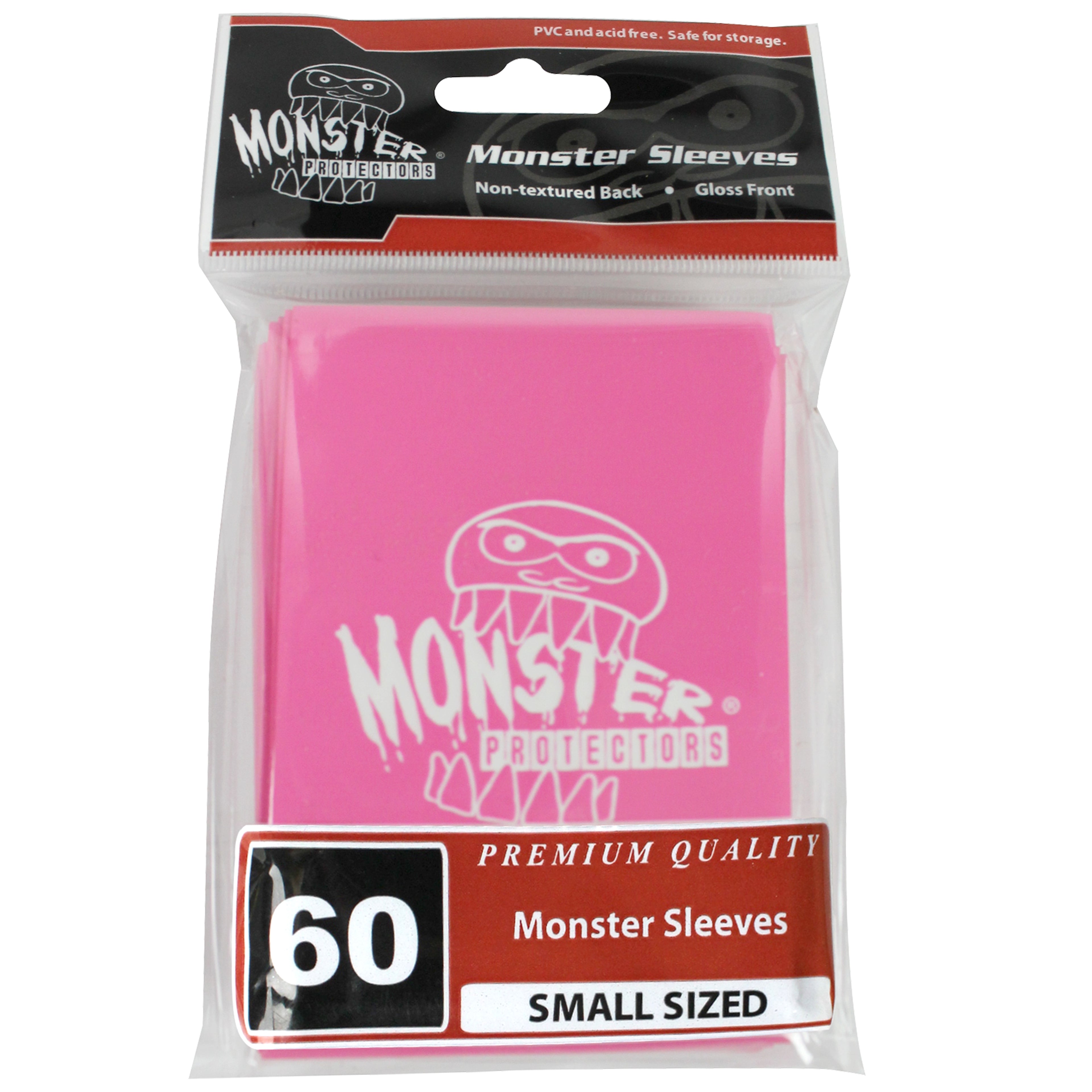 Image for Small Sleeves with Logo - Glossy - Pink (60-Pack) - Card Sleeves