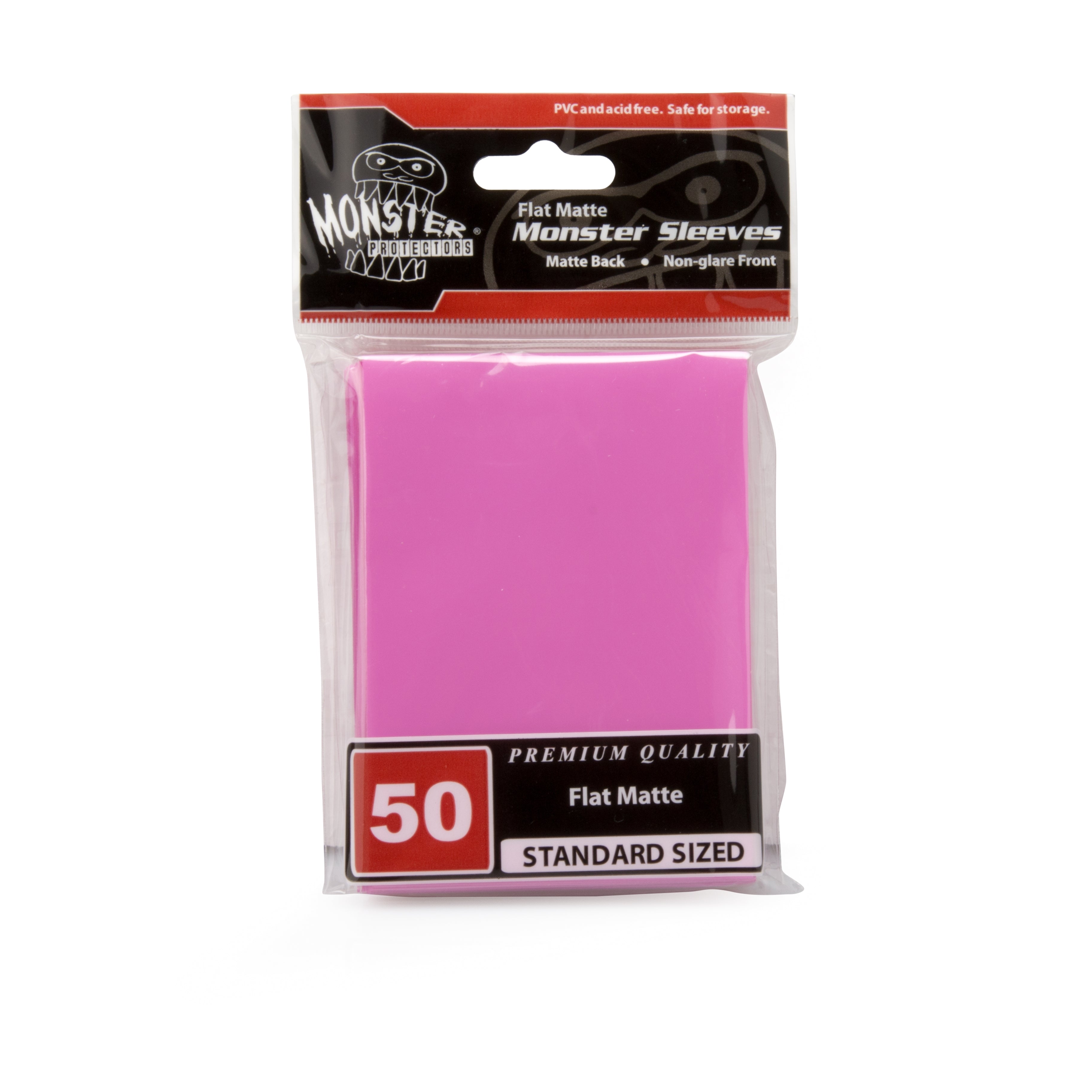 Image for Standard Sleeves - Flat Matte - Pink (50-Pack) - Card Sleeves
