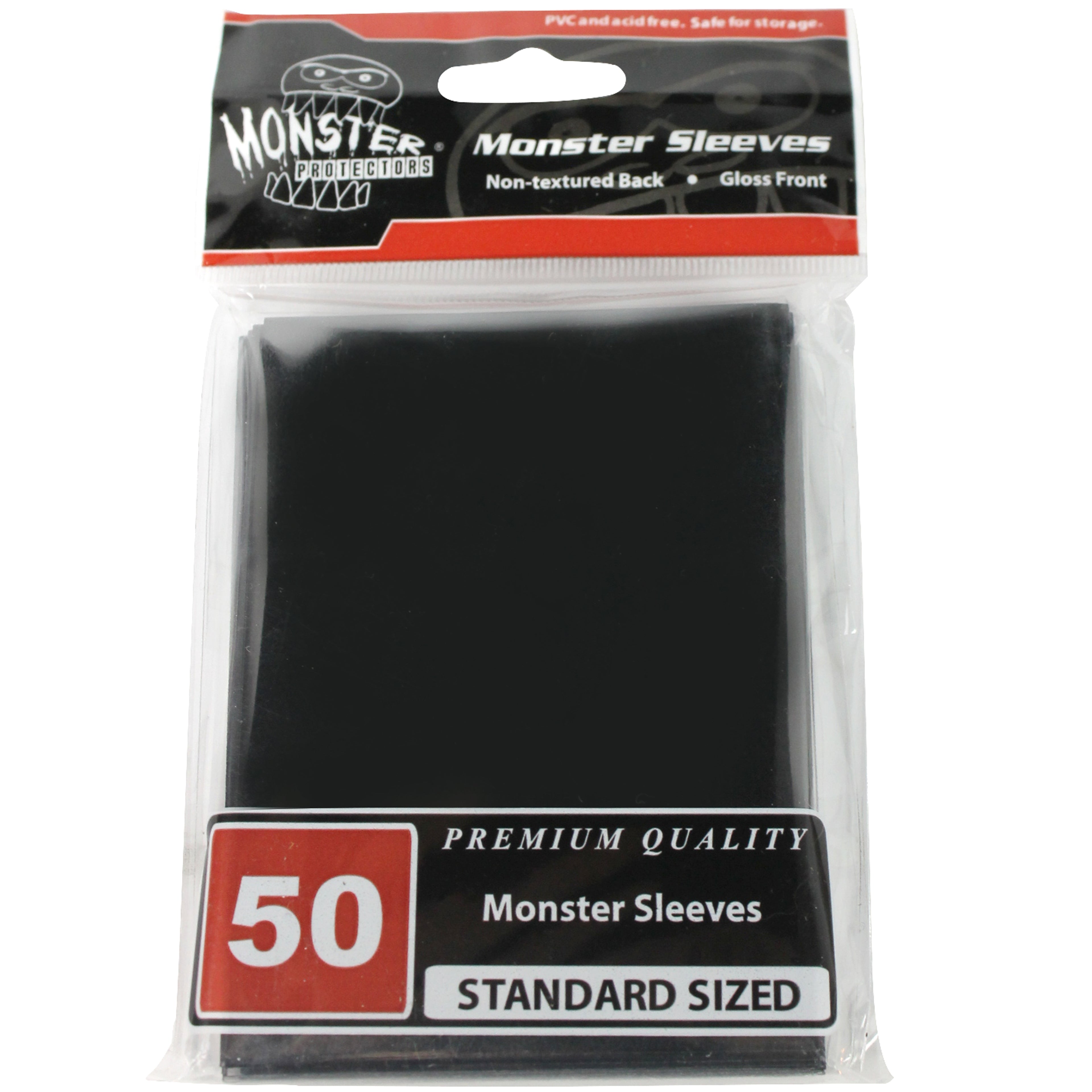 Image for Standard Sleeves - Glossy - Black (50-Pack) - Card Sleeves