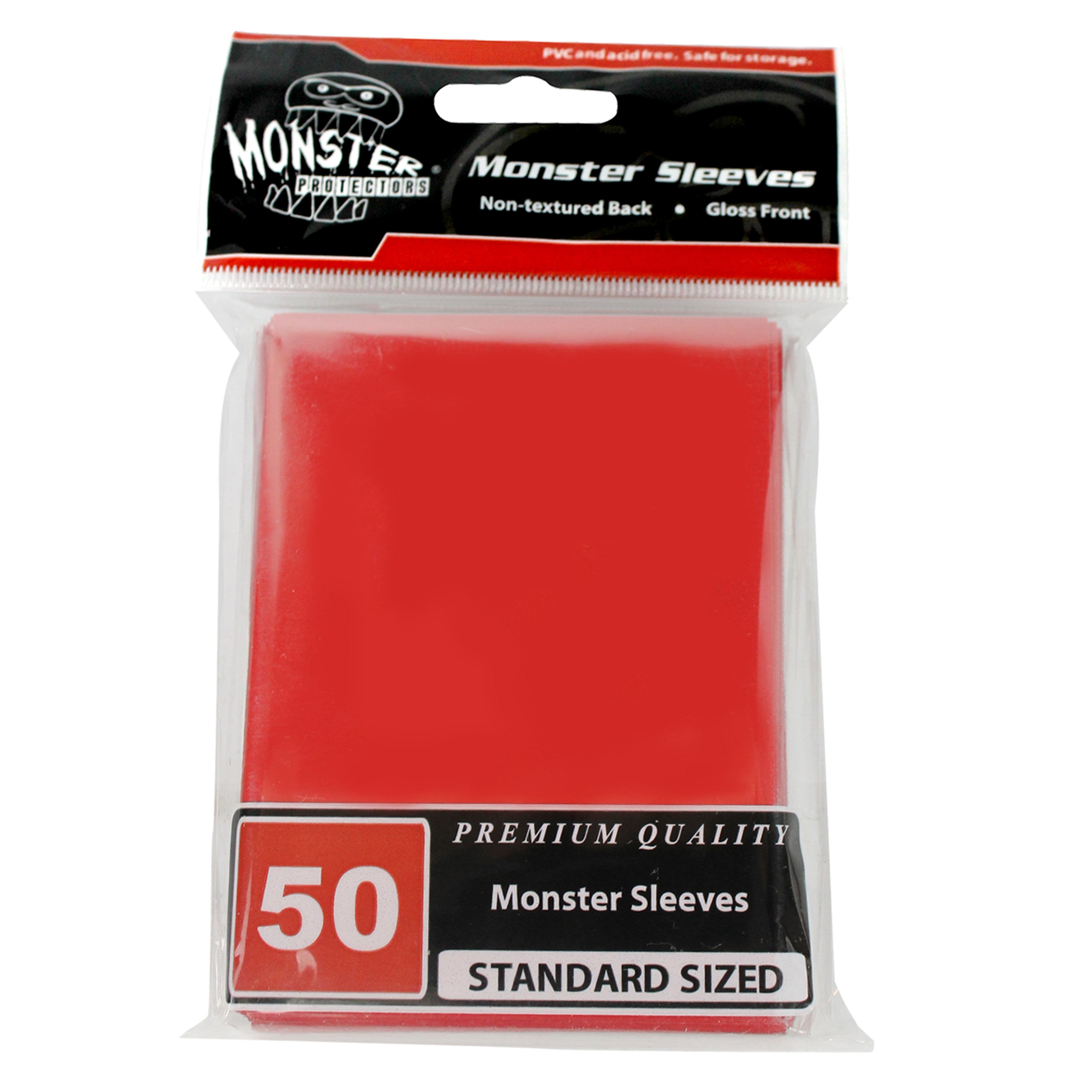 Image for Standard Sleeves - Glossy - Red (50-Pack) - Card Sleeves