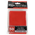 Image for Standard Sleeves - Super Matte - Red (50-Pack) - Card Sleeves