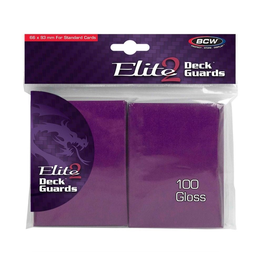 Image for Elite2 Deck Guards - Glossy Standard - Mulberry (100-Pack) - Card Sleeves