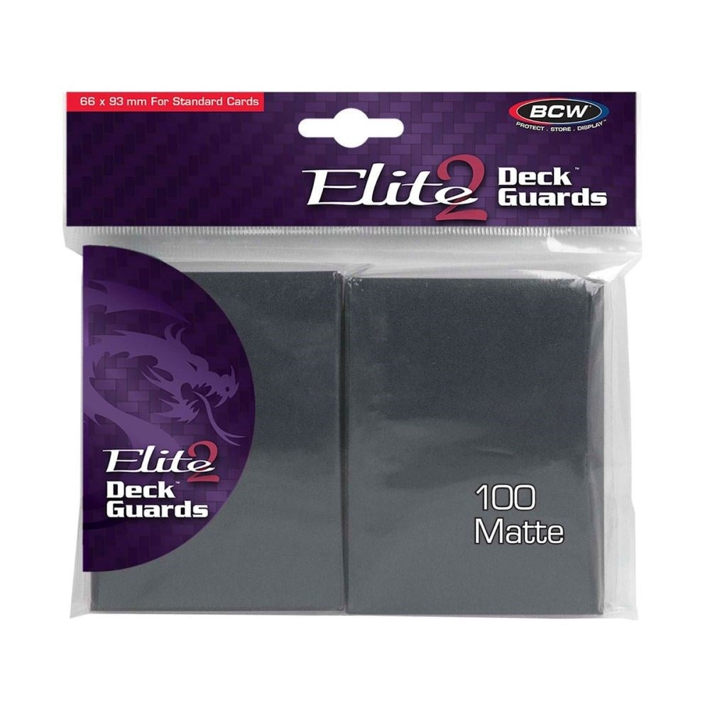 Image for Elite2 Deck Guards - Matte Standard - Cool Grey (100-Pack) - Card Sleeves