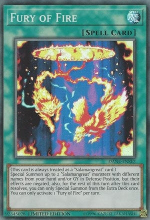 Image for Fury of Fire (DANE-ENSE2) (DANE) - YuGiOh
