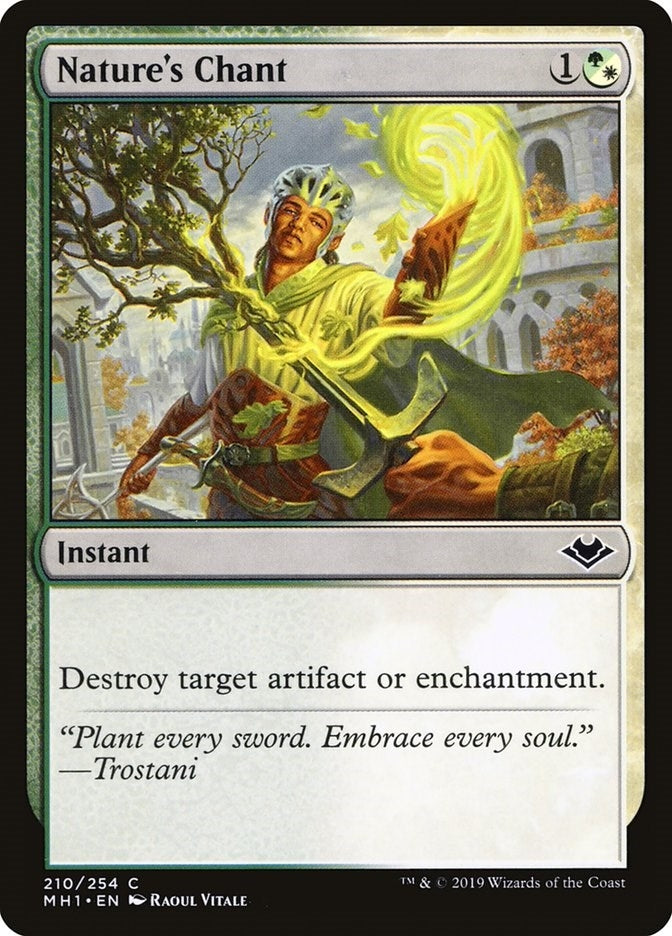 Image for Nature's Chant (210) (Modern Horizons) - Magic: The Gathering