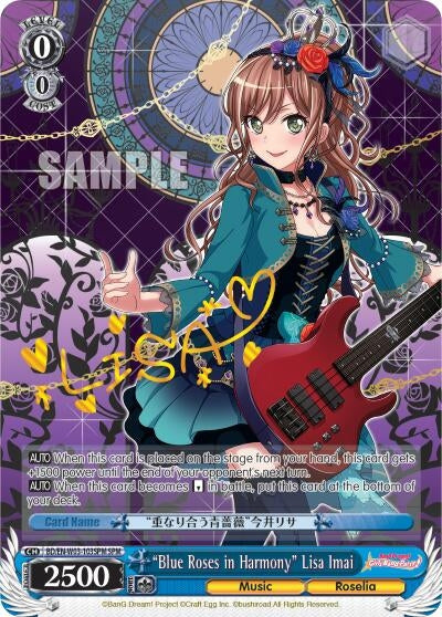 Image for "Blue Roses in Harmony" Lisa Imai (SPM) (BD/EN-W03-103SPM SPM) (BanG Dream! Girls Band Party! MULTI LIVE) - Weiss Schwarz