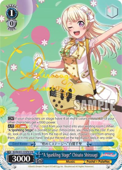 Image for "A Sparkling Stage" Chisato Shirasagi (SPM) (BD/EN-W03-105SPM SPM) (BanG Dream! Girls Band Party! MULTI LIVE) - Weiss Schwarz