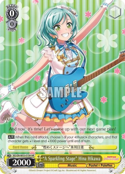 Image for "A Sparkling Stage" Hina Hikawa (HR) (BD/EN-W03-015H HR) (BanG Dream! Girls Band Party! MULTI LIVE) - Weiss Schwarz