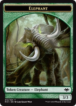 Image for Elephant Token (12) (Modern Horizons) - Magic: The Gathering