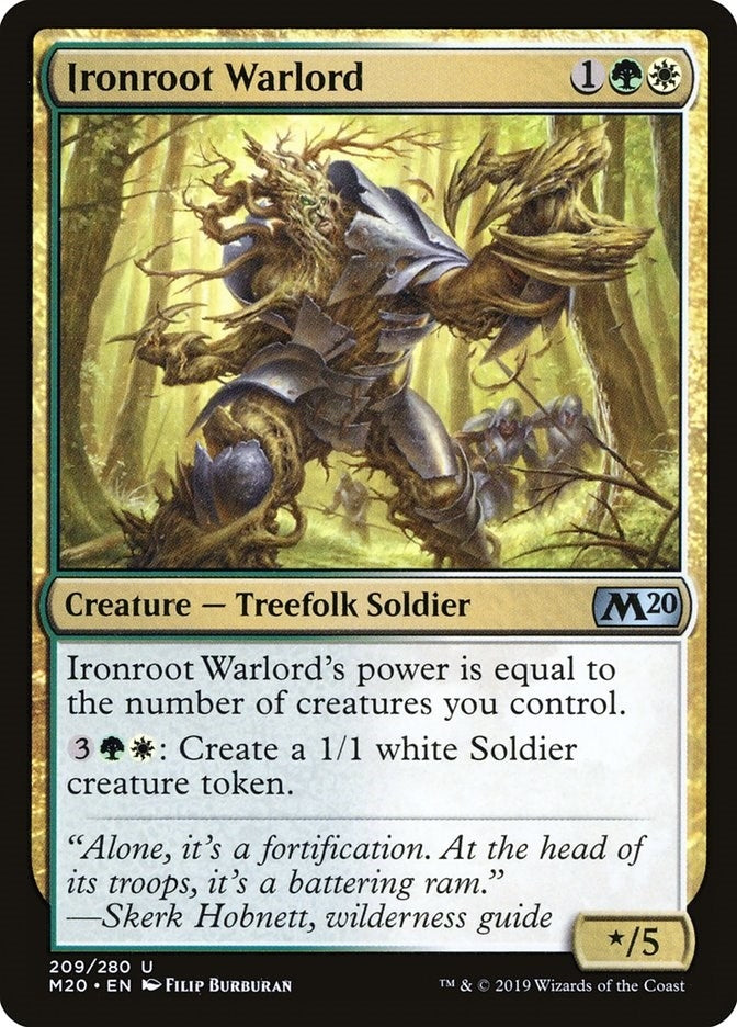 Image for Ironroot Warlord (209) (Core Set 2020) - Magic: The Gathering