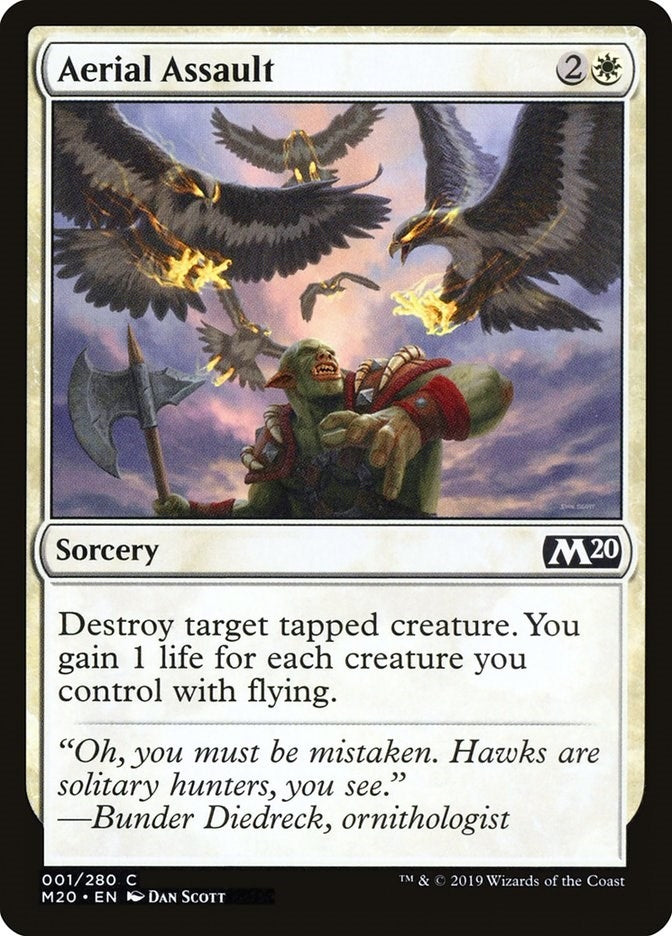 Image for Aerial Assault (1) (Core Set 2020) - Magic: The Gathering