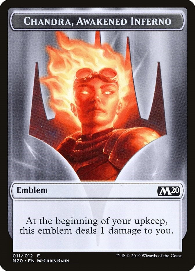 Image for Emblem - Chandra, Awakened Inferno (11) (Core Set 2020) - Magic: The Gathering