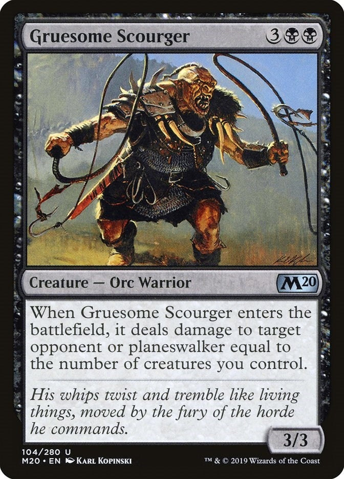 Image for Gruesome Scourger (104) (Core Set 2020) - Magic: The Gathering
