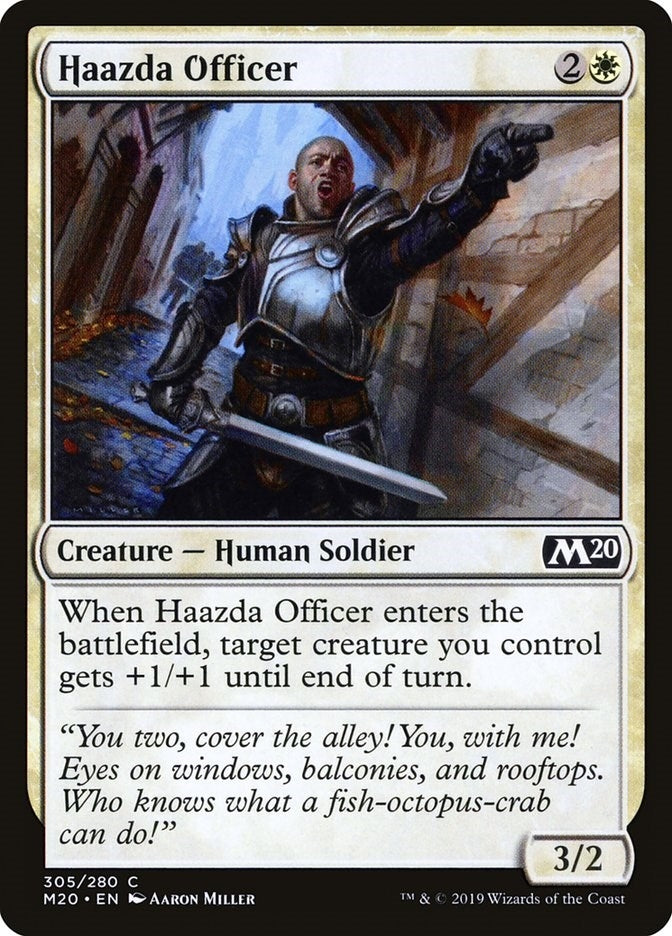 Image for Haazda Officer (305) (Core Set 2020) - Magic: The Gathering