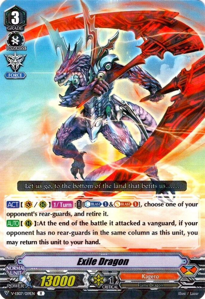 Image for Exile Dragon (V-EB07/019EN) (V-EB07: The Heroic Evolution) - Cardfight Vanguard