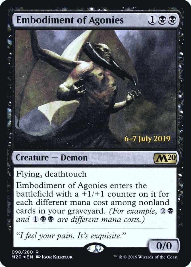 Image for Embodiment of Agonies (98) (Prerelease Cards) - Magic: The Gathering