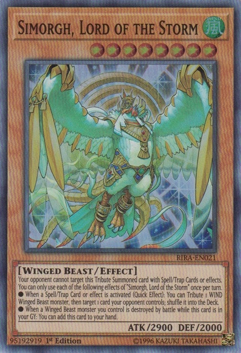 Image for Simorgh, Lord of the Storm (RIRA-EN021) (RIRA) - YuGiOh