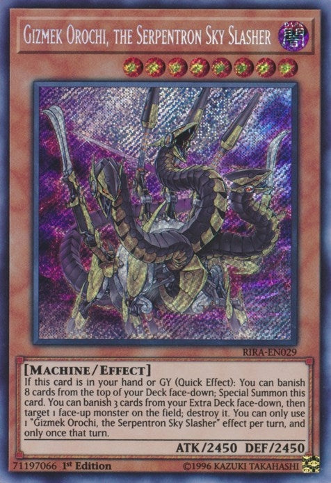 Image for Gizmek Orochi, the Serpentron Sky Slasher (RIRA-EN029) (RIRA) - YuGiOh