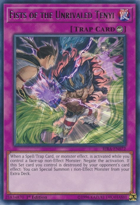Image for Fists of the Unrivaled Tenyi (RIRA-EN072) (RIRA) - YuGiOh