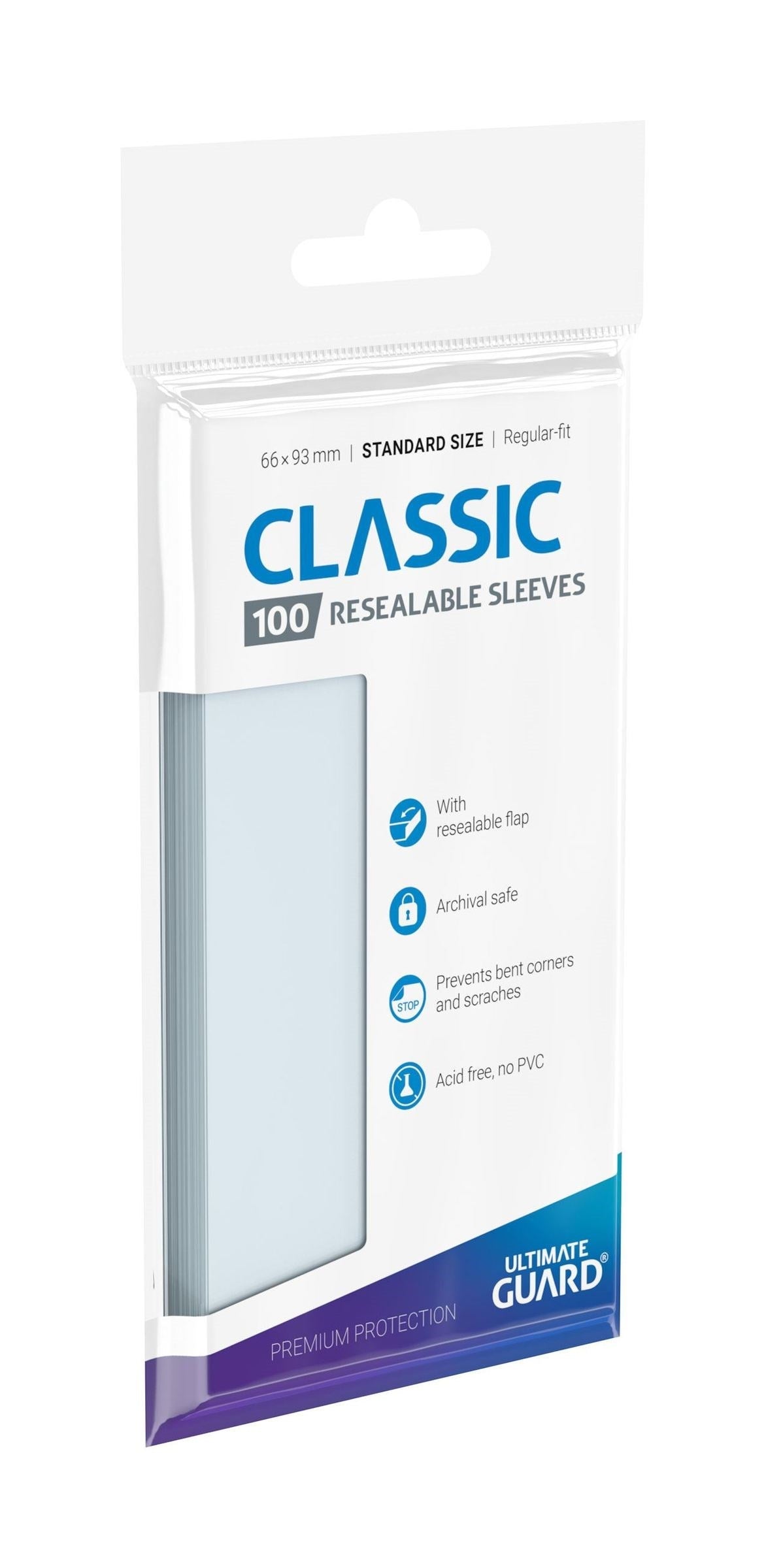 Image for Classic Resealable Sleeves Clear (100-Pack) - Card Sleeves